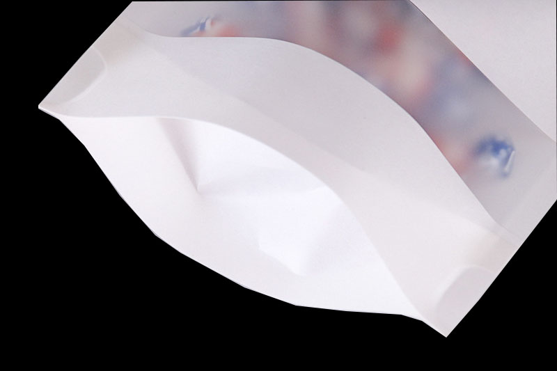 Kraft Paper Bags With Your Own Design And Window And Heat Seal And Zipper Top