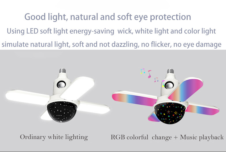 SMD2835 Wireless Bluetooth Light Bulb Speaker 3300Lm Smart Bluetooth Music Lamp