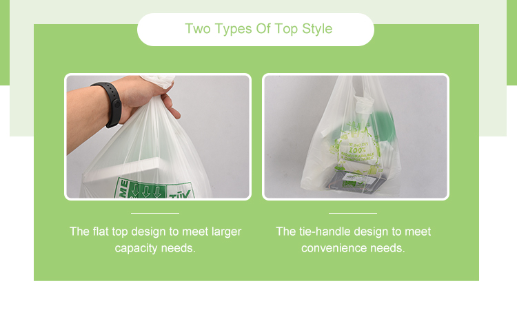 Household Biodegradable Compostable Plastic Bags For Sustainable Waste Management