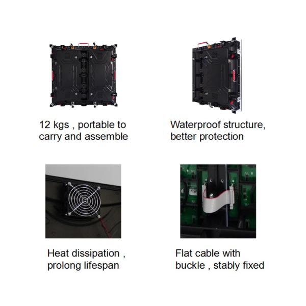 High Contrast Ratio Outdoor Led Tv Screen , P6 Custom Made Led Displays