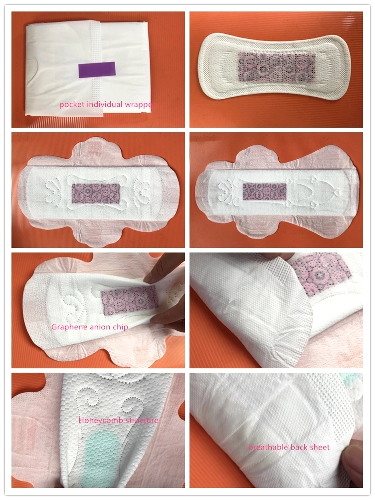 Anti Bacteria Anion Chip Winged 300mm Night Sanitary Napkins for Maximum Protection