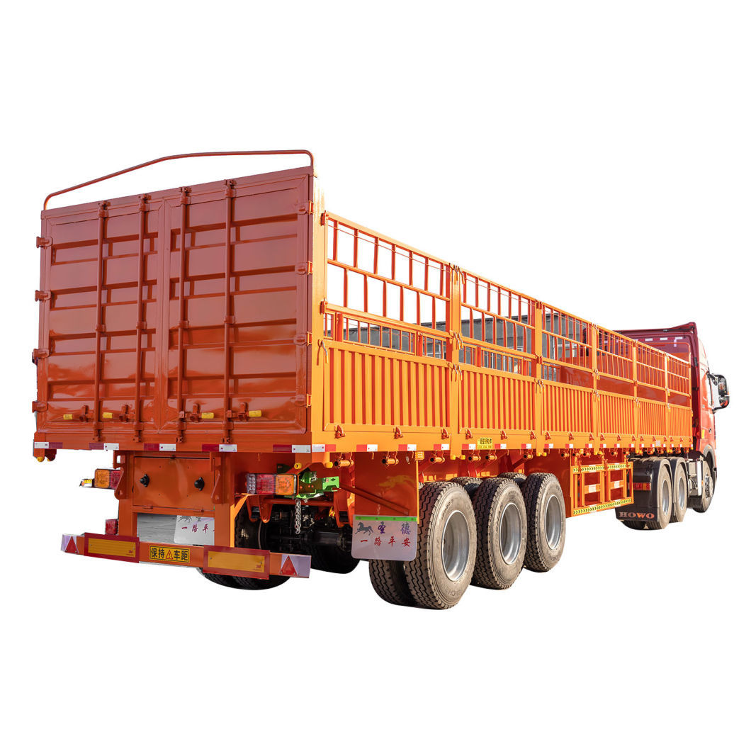 ABS Anti Lock Braking System Semi Trailer For Heavy Duty Fence Warehouse Truck