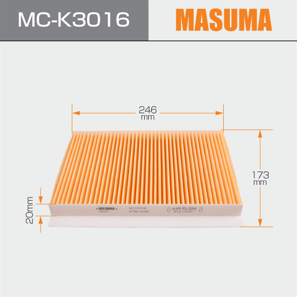JAPAN Car Model MASUMA Auto Cabin Filter 97133-1H000 for KIA CEED I CU 2532 MC-K3016