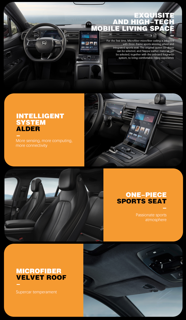 2023 2024 Nio Sport Car 360 Degree Panoramic Image Electric Vehicle Motor Gearbox Controller Pure Electric Car 5 Seats White Body