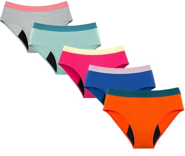 Period Underwear For Teen Period Panties Heavy Flow Organic Cotton Mid Waist