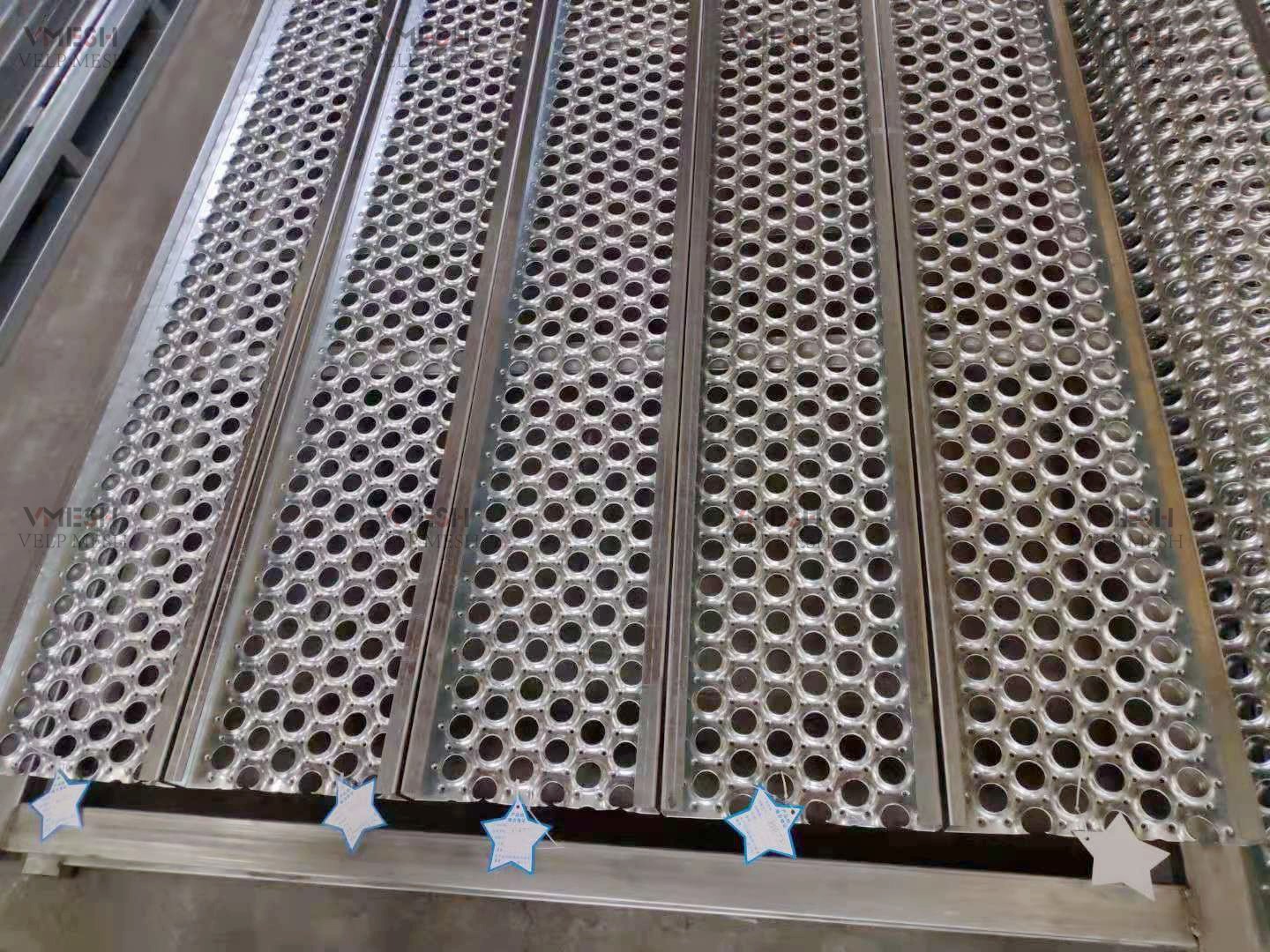 5 Diamond Holes 450mm*3000mm Galvanized Steel Plank Grating Perforated
