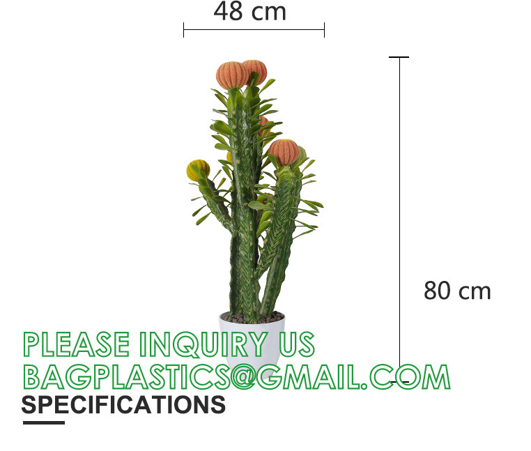 Artificial Cactus Fake Big Cactus 36 Inch Faux Cacti Plants For Home Garden Office Store Decoration