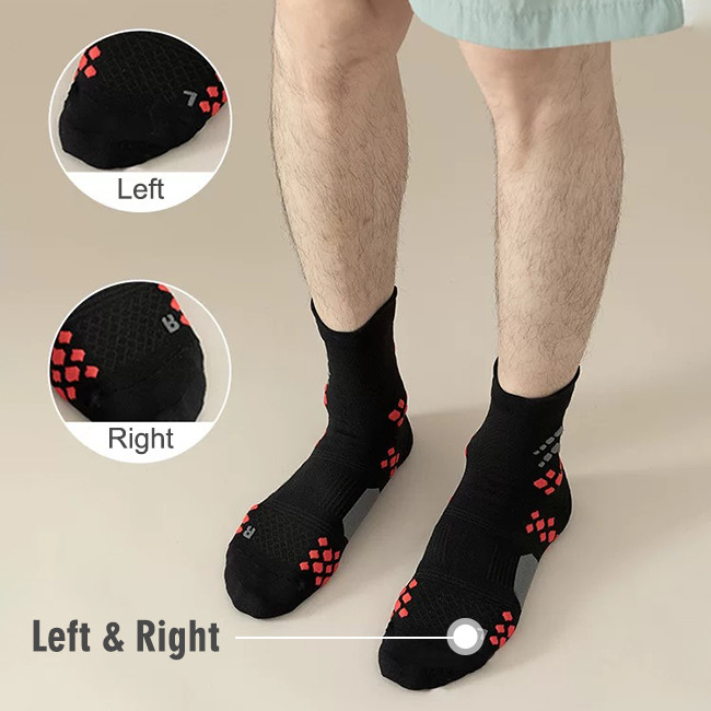 Terry Custom Cycling Socks Abrasion Resistant 3D Dots Crew Sport Socks