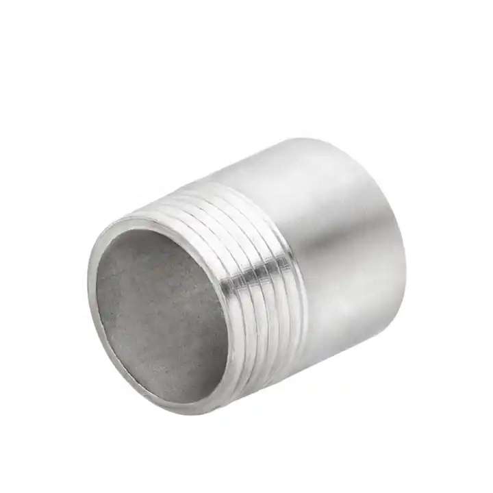 SS316 Male Barrel Nipple NPT BSPP BSPT G Threaded 1/4" Customized Support OEM