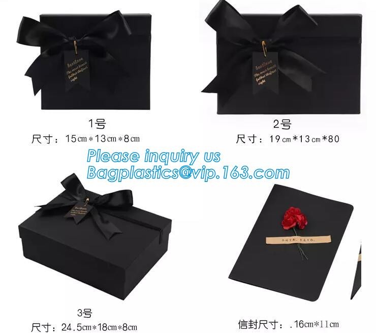 custom luxury matte black flip top box cardboard paper gift box with ribbon blister for red wine packaging box bagease