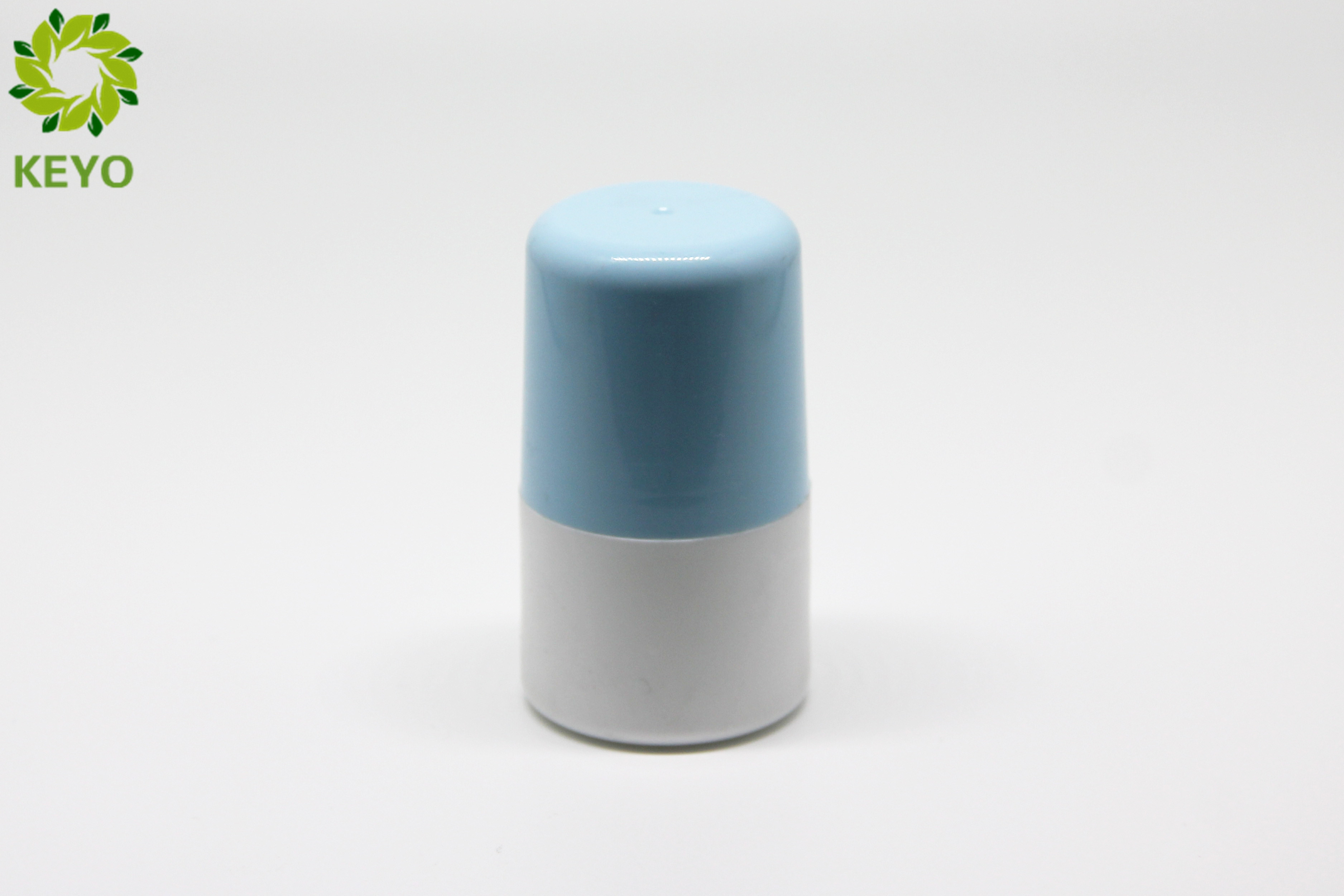 30g Antiperspirant Roller Bottle , Round PP Plastic Roll On Deodorant Bottles