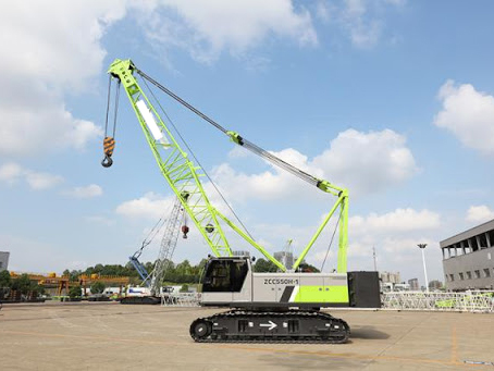 Boost Your Construction Project with 7-15m Fixed Jib Length Crawler Crane and Gas Engine