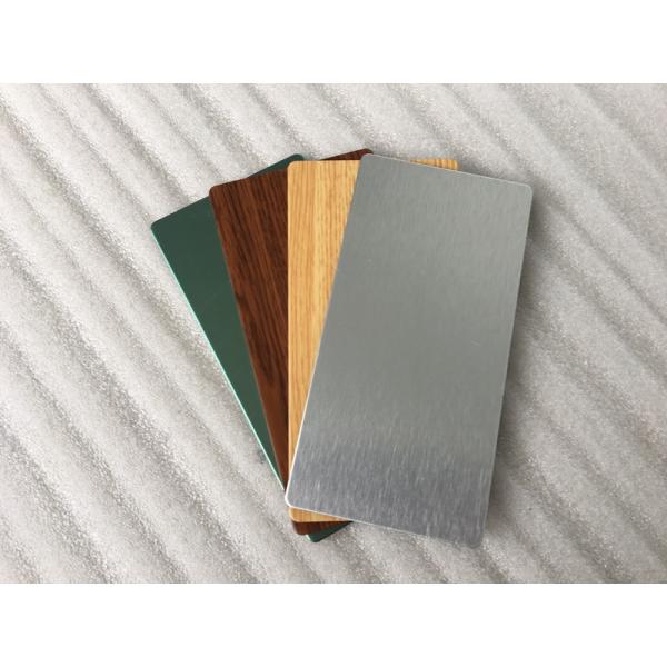 Red / Wood Grain ACP Aluminium Composite Panel ACP Sheet Easy Installation