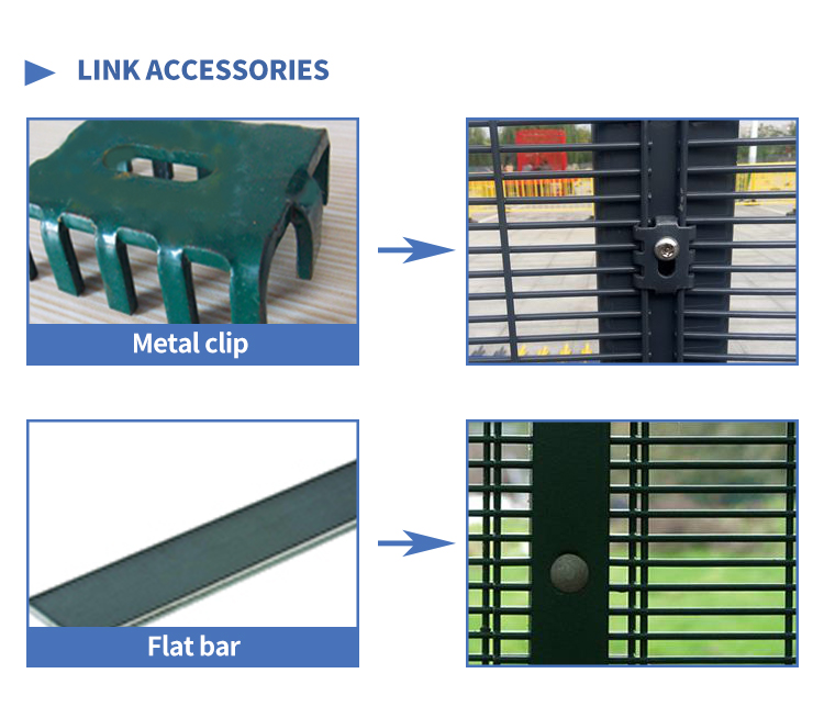 Anti Cut 1.8*2.4m Anti Climb Security Fencing Square Post