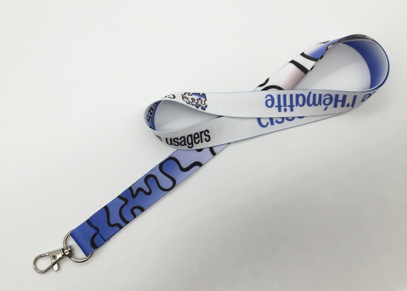 20MM OEM Accepted Dye Sublimation Lanyards For Keys / Id Badges