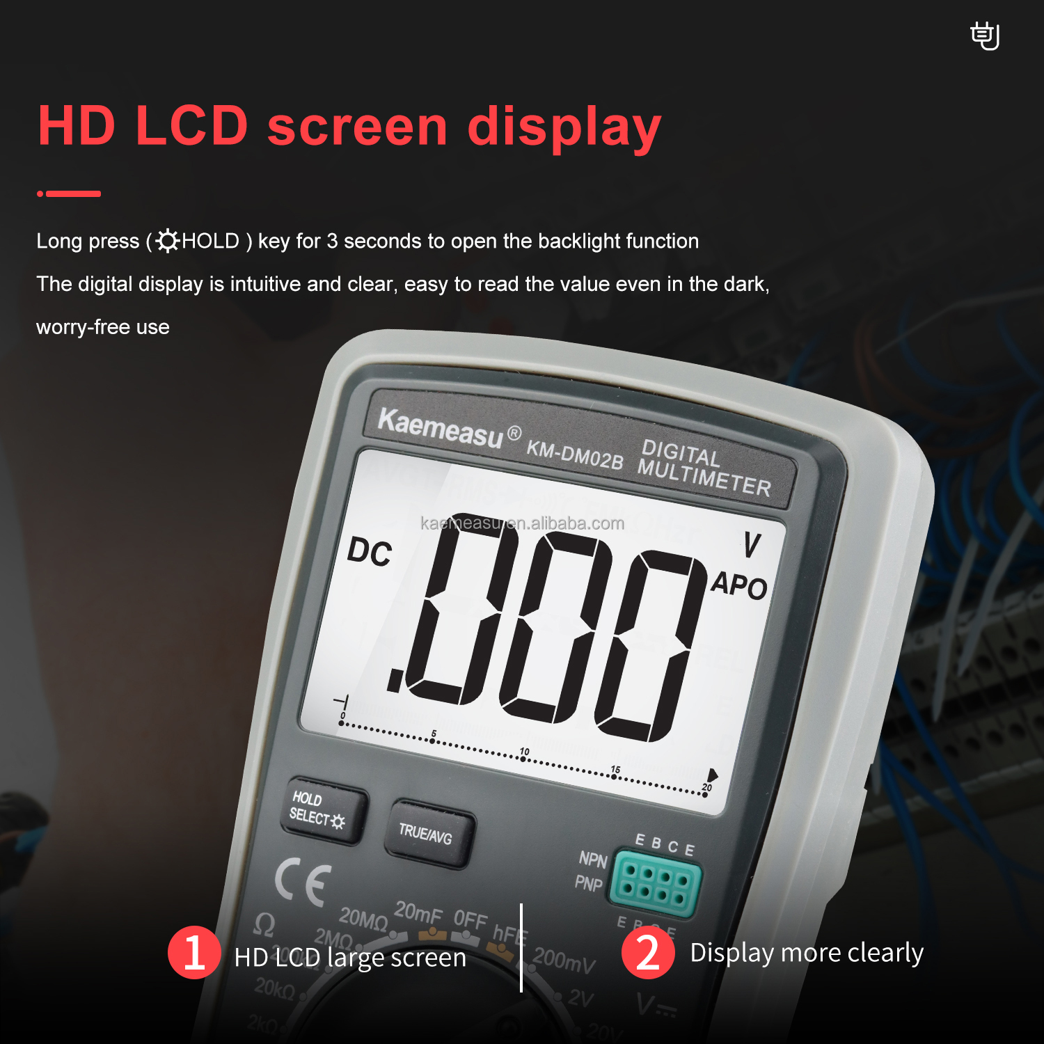 Handheld Professional Industrial Voltmeter Digital Aneng Multitester NCV T-RMS Electric Test Meter Multimeter Price