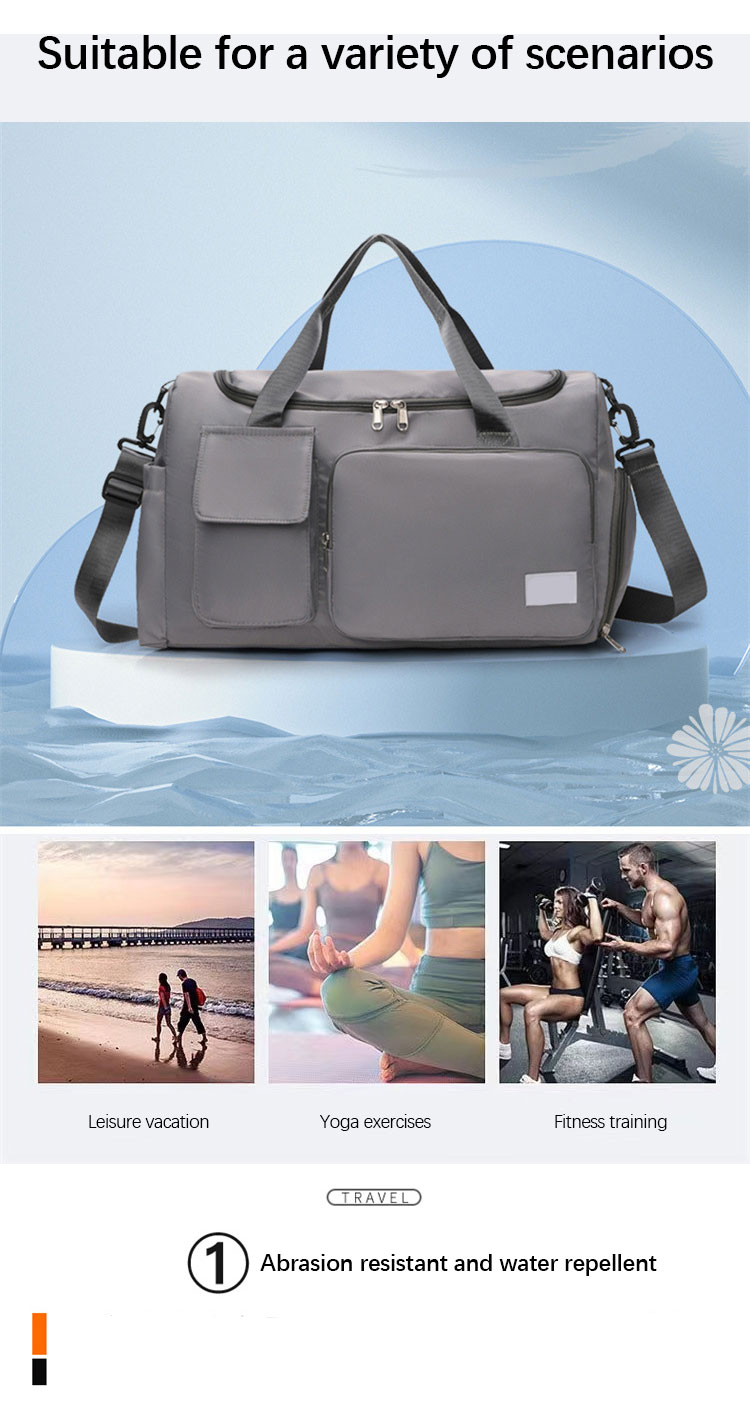 Sympathybag New independent shoe position fitness bag wet and dry separation swimming bag oxford yoga leisure travel bag
