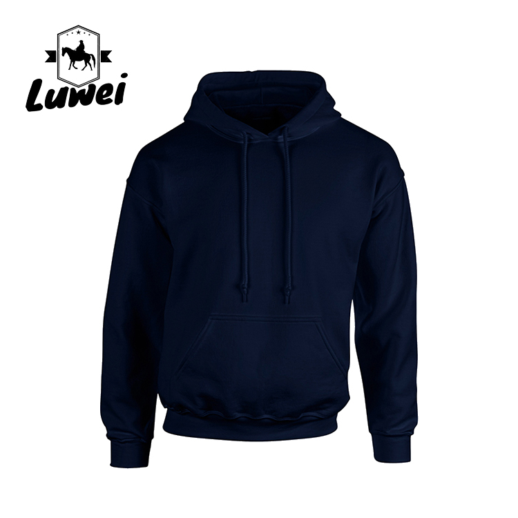 Warm Cotton Crew Neck 280g Custom 50% Cotton Drawstring Sweatshirt Men Felpa Bluza Plus Size Pullover Hoodies