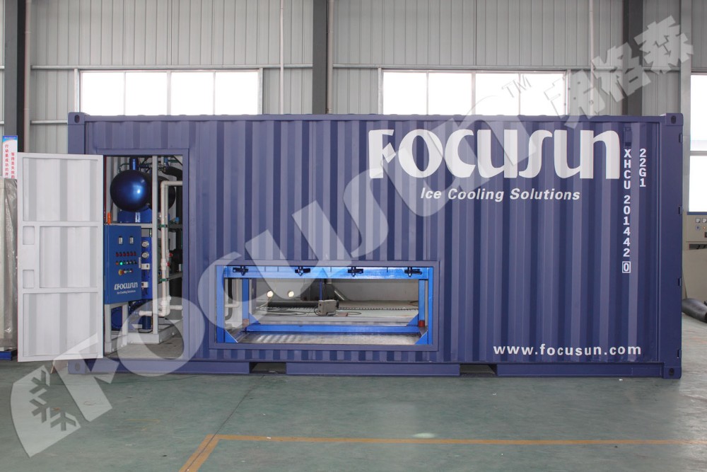 65.3kw Solar Fully Auto Block Ice Machine for Africa Container Portable 2022 10MT