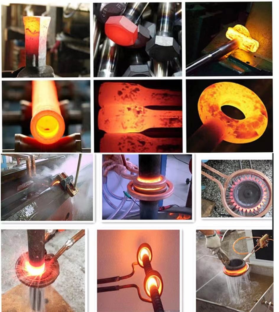 Iron Steel Plate Bar Induction Forging Machine 40A Induction Heating Equipment