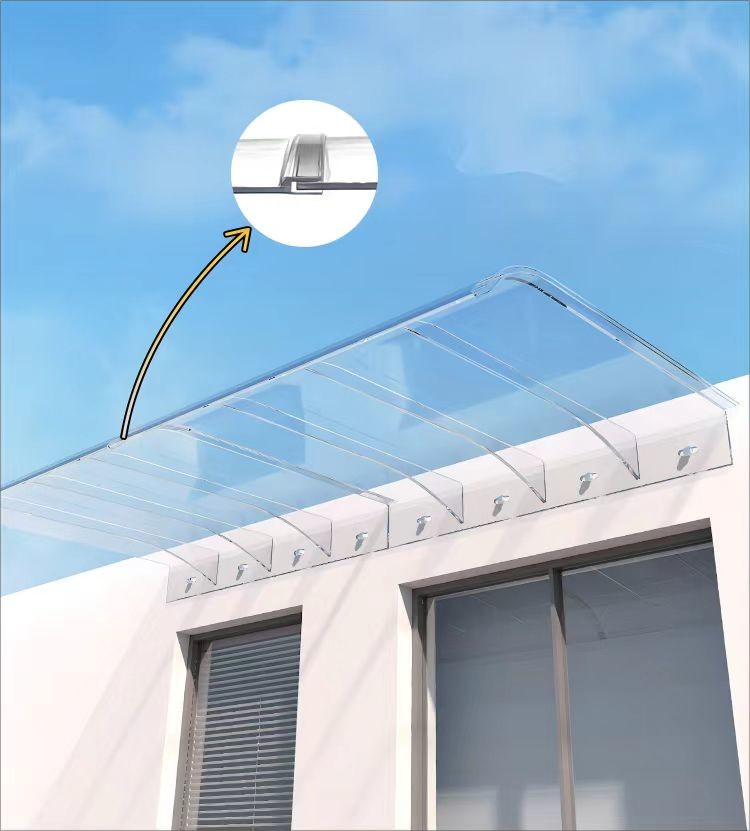 Invisible Polycarbonate Window Awning | invisible canopy|DIY PC Canopy Transparent Durable Design