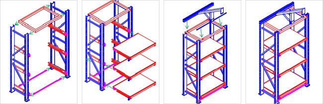 Drawer Racking Mould Rack