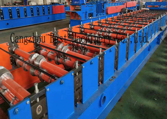Double Layer Steel Corrugated Roofing Sheet Roll Forming Machine PLC PPGI