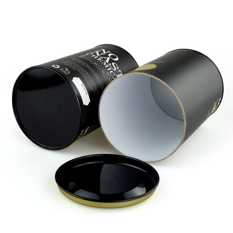 OEM Composite Can Packaging For Tea Packing With Lid And Base