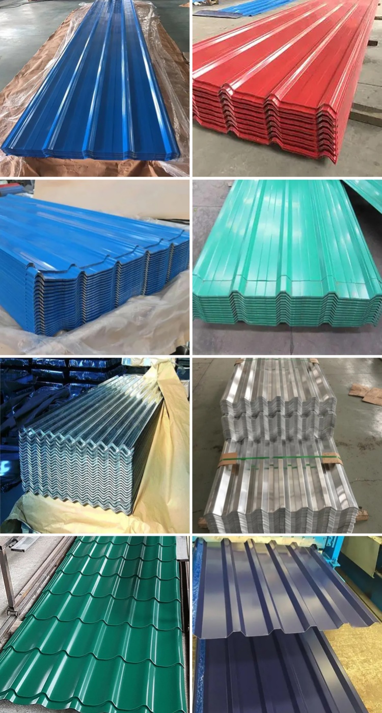Material PPGI Corrugated Steel Roofing Sheets Width 600-1500m Cutting Sheets and Assurance