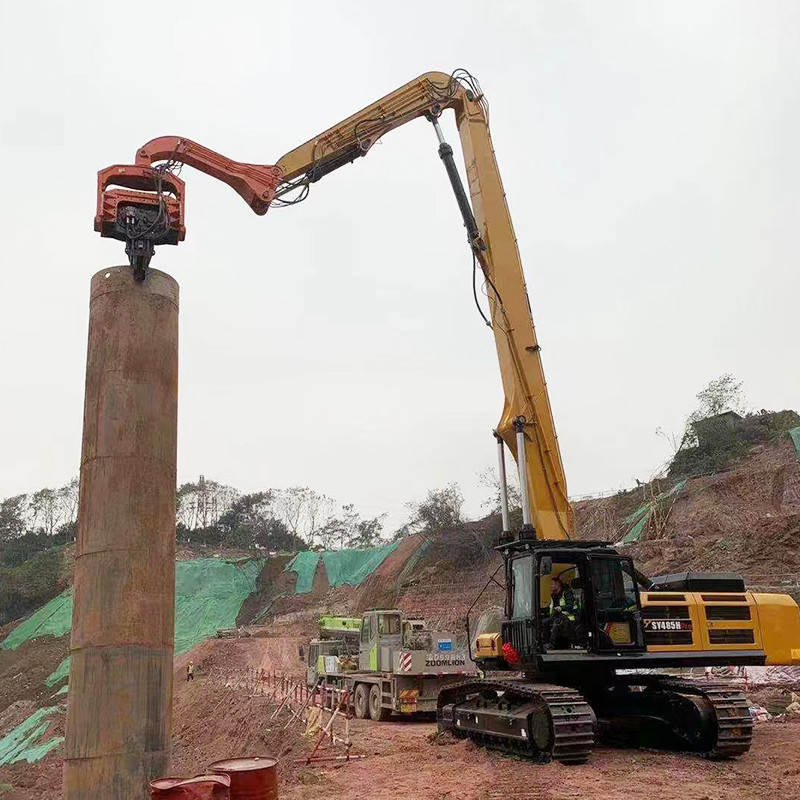 High-effective excavator bore pile drilling machine pile driver attachment for excavators for cat hitachi komatsu
