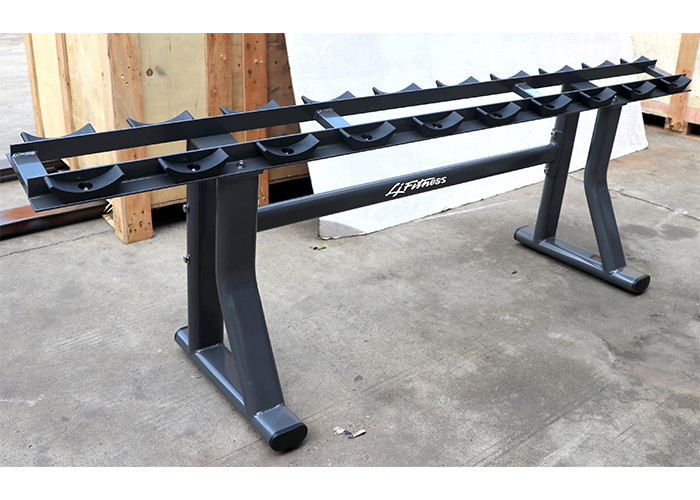 Steel Single Tier Dumbbell Rack Weight Machine For Fitness Club