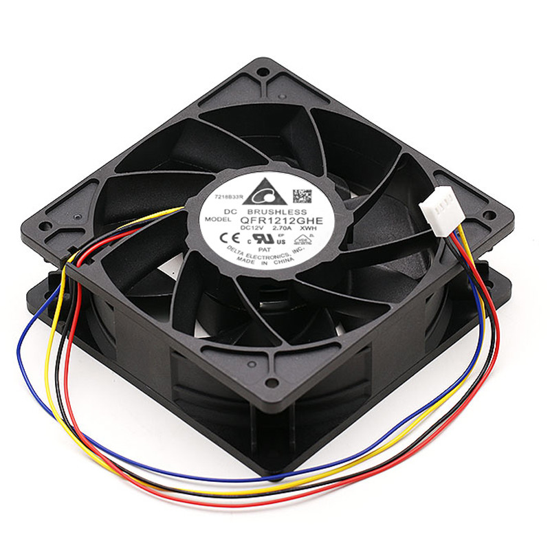 S9 S17 Antminer L3+ S19 Silent Fan 120 X 120 X 38mm 12v 4 Pin
