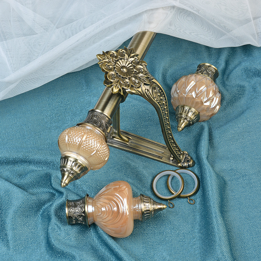 Custom 28mm Pipe Curtain Rod Finial For Hospital Decoration