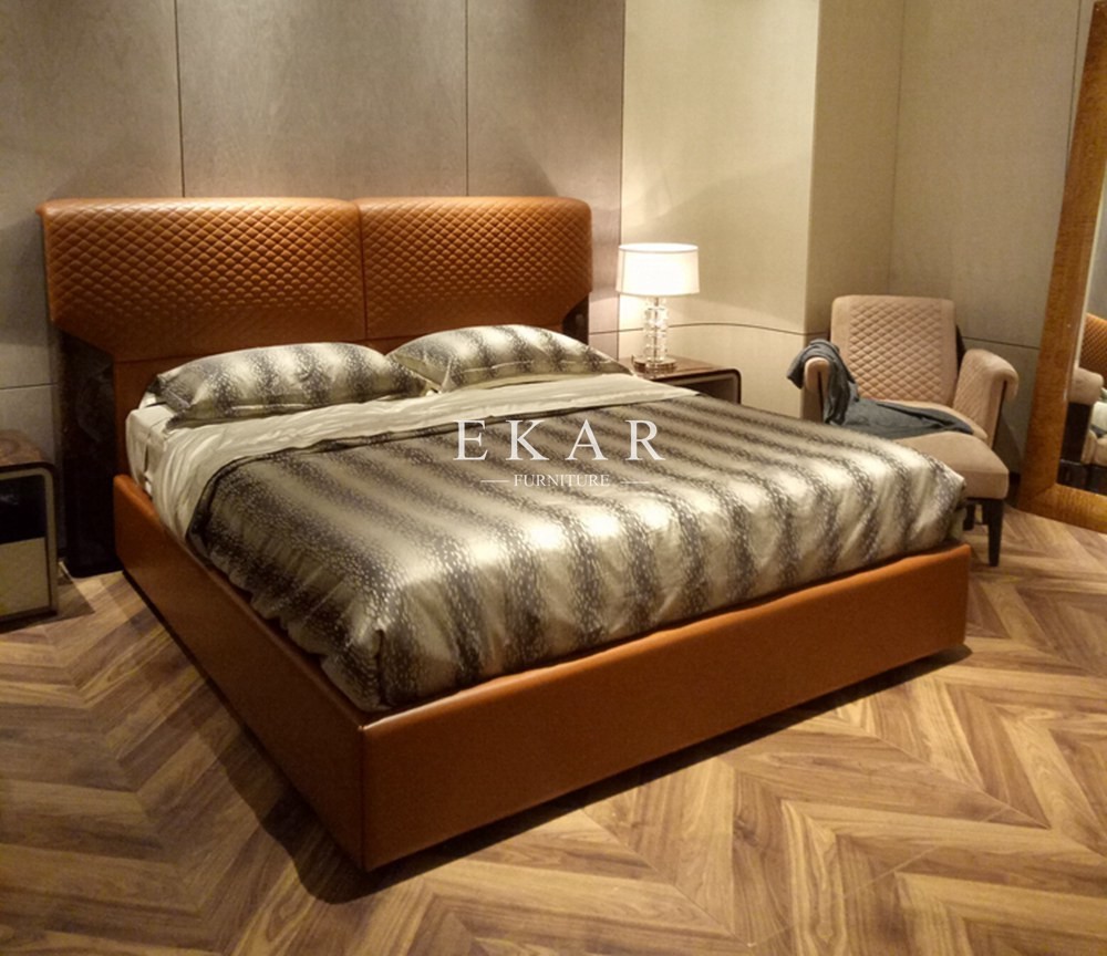Furniture Stores Full Size White Headboard King Bed W001B10