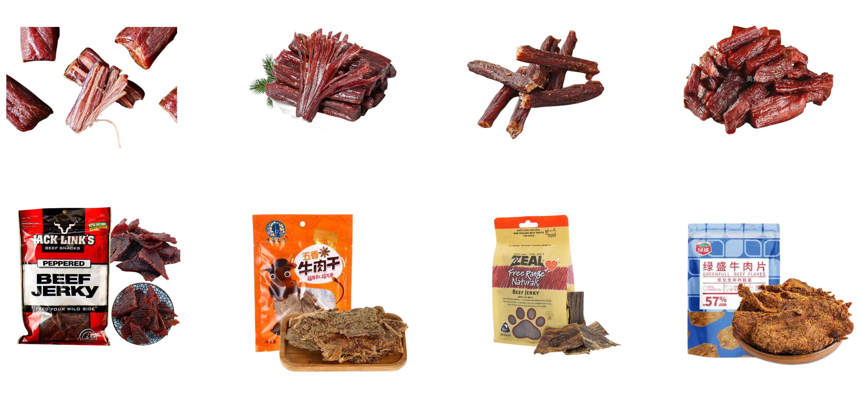 100g 200g 500g Flat Zipper Pouch Biltong Packaging Machine Multi Function