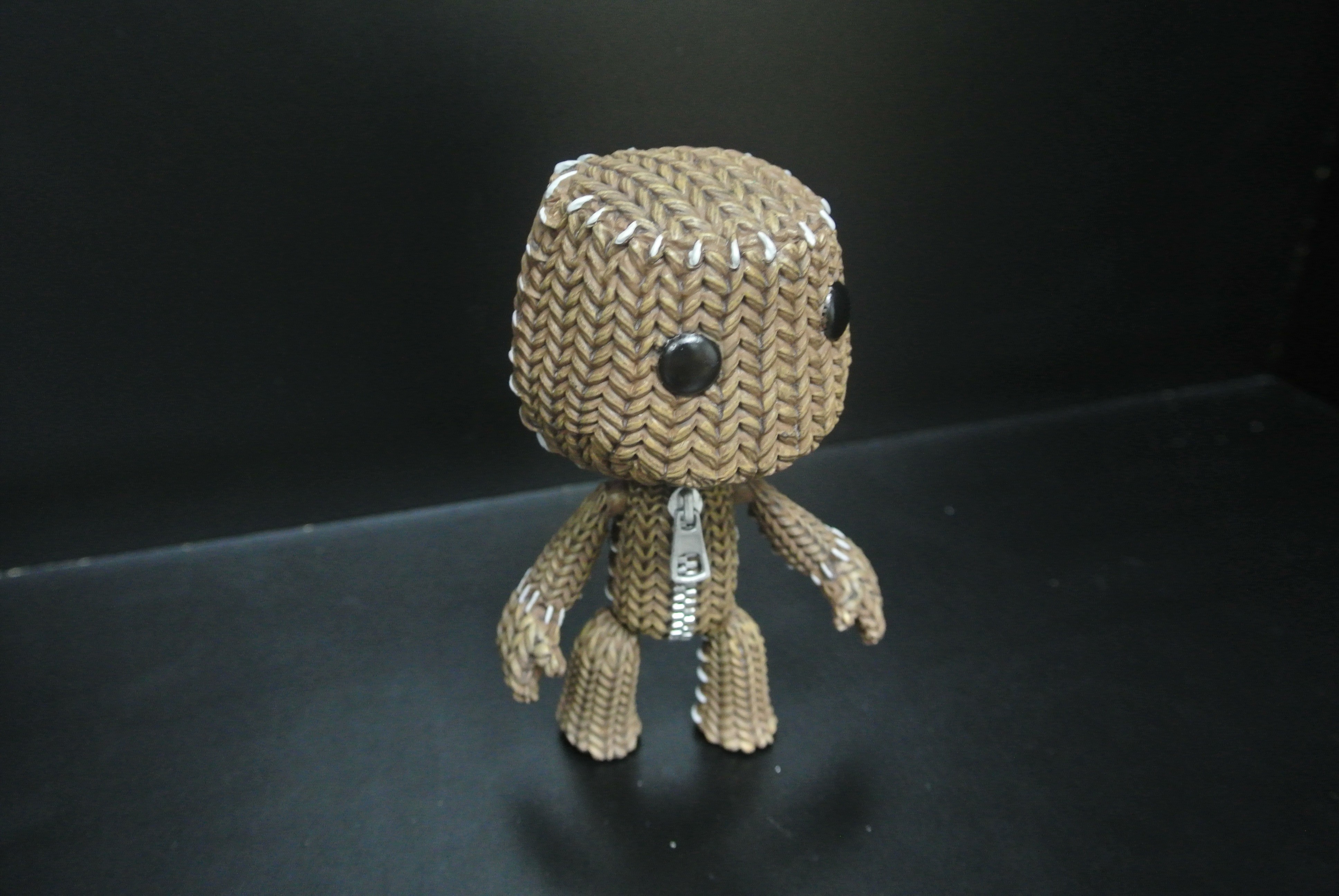 Woven Bag Effect Custom Action Figures With Little Big Planet Logo