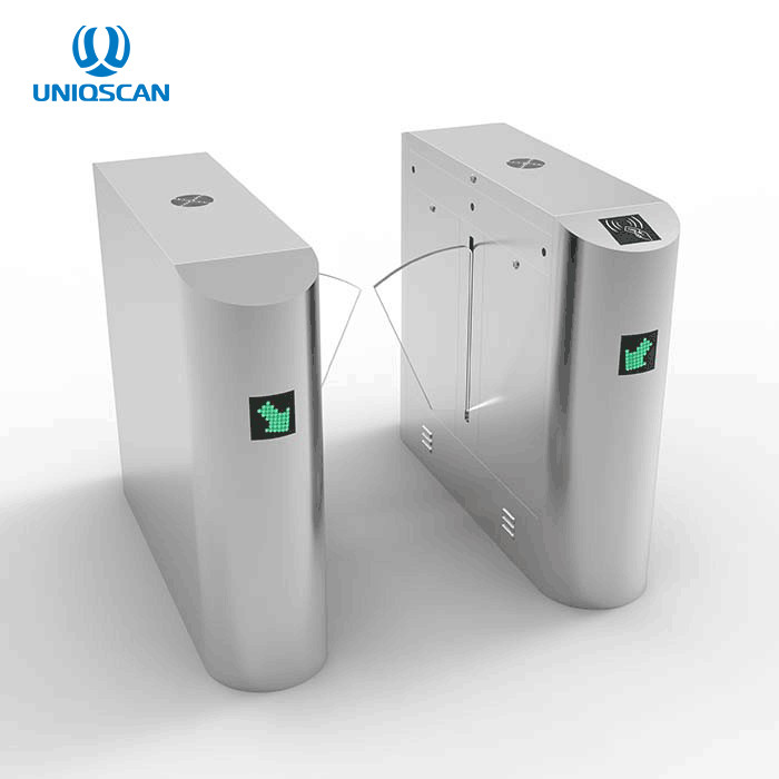Anti Shock Fingerprint Flap Barrier Gate With Bezel Identity Card System