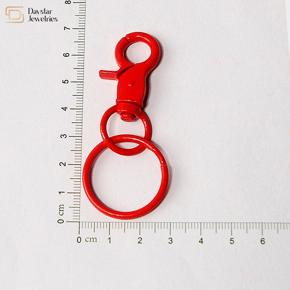 MultiPurpose Keychain Metal Swivel Trigger Clips Spring Snap Diy Colorful Key Rings