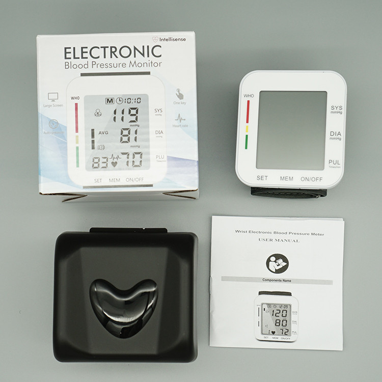 LCD Screen Electronic Fully Automatic Blood Pressure Monitor Lightweight ODM