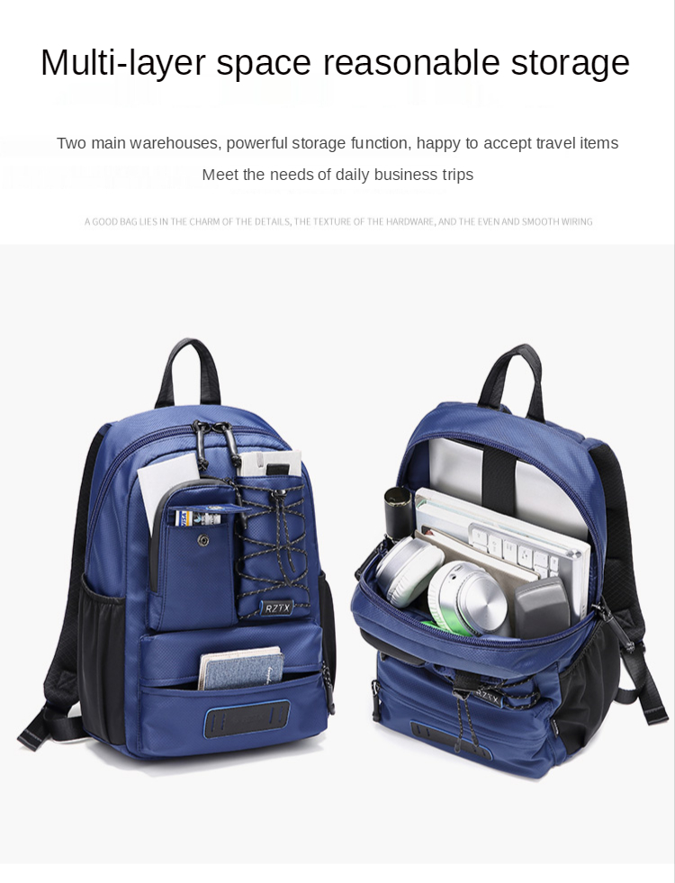 Wear Resistant Waterproof Travel Fashion Backpack 0.58kg Nylon Duffle Bag
