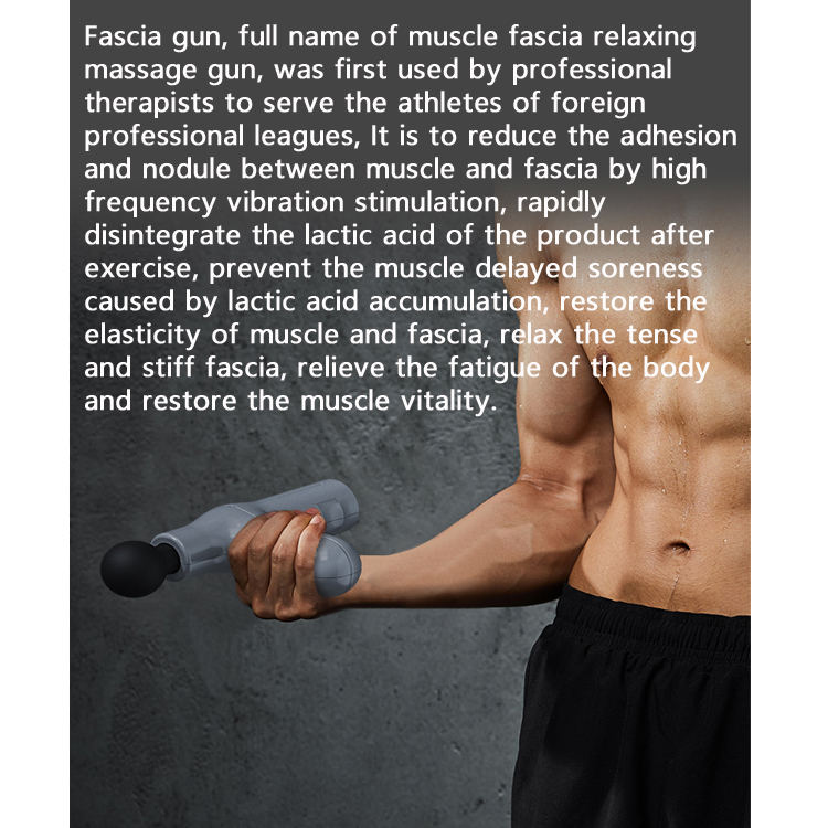 Double Handle Urban Fitness Mini Massage Gun Deep Tissue Percussion Muscle Massage Gun