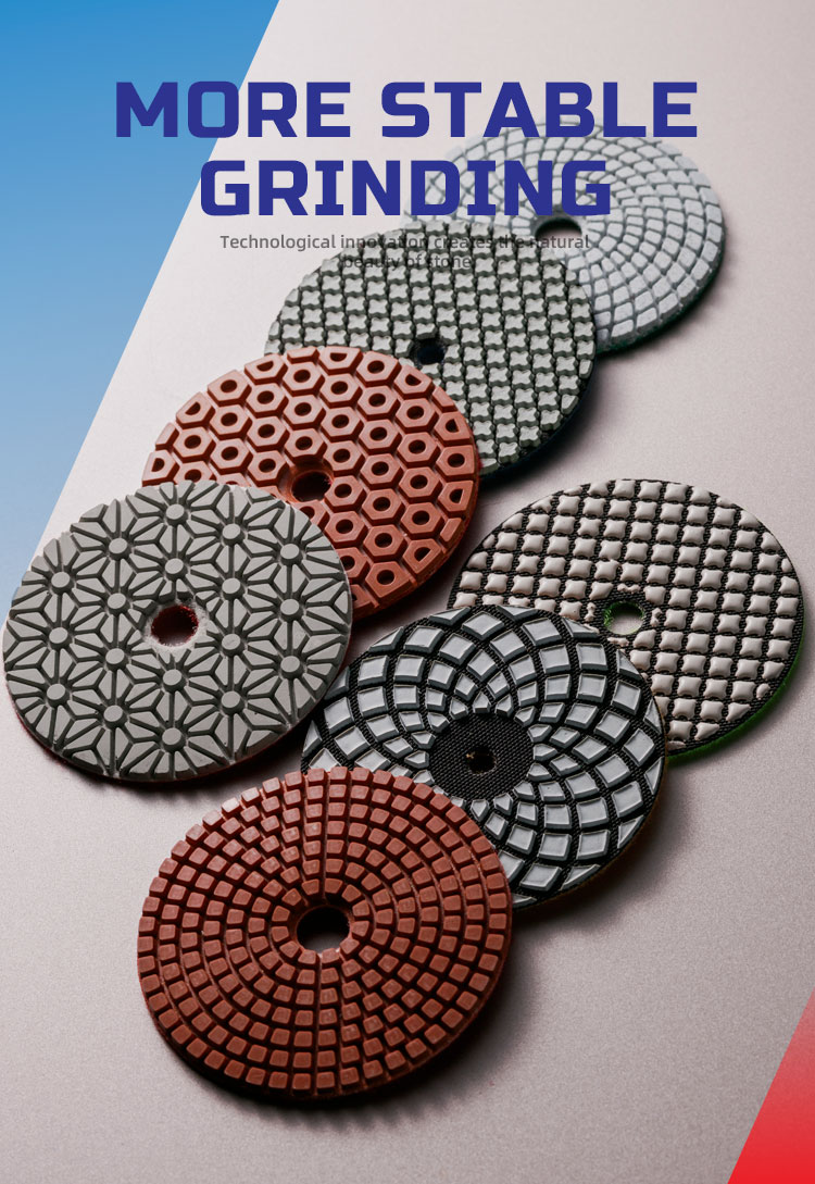 Granite Marble Floor Polishing Pad 4inch Wet Dry Resin Sandpaper 100mm Handle Grinder