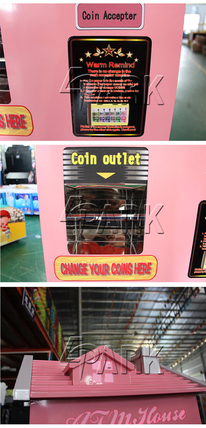 Indoor Shop Manager System Amusement Game Equipment / Automatic Coin Exchange Machine