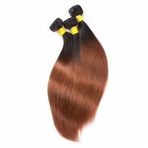 Buy cheap Peruvian Ombre Hair Weave Extension , 7A Ombre Straight Hair Weave product