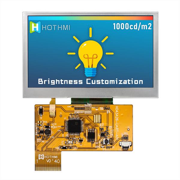 4.3 Inch Smart Serial 800x480 UART TFT Display Screen Sunlight Readable