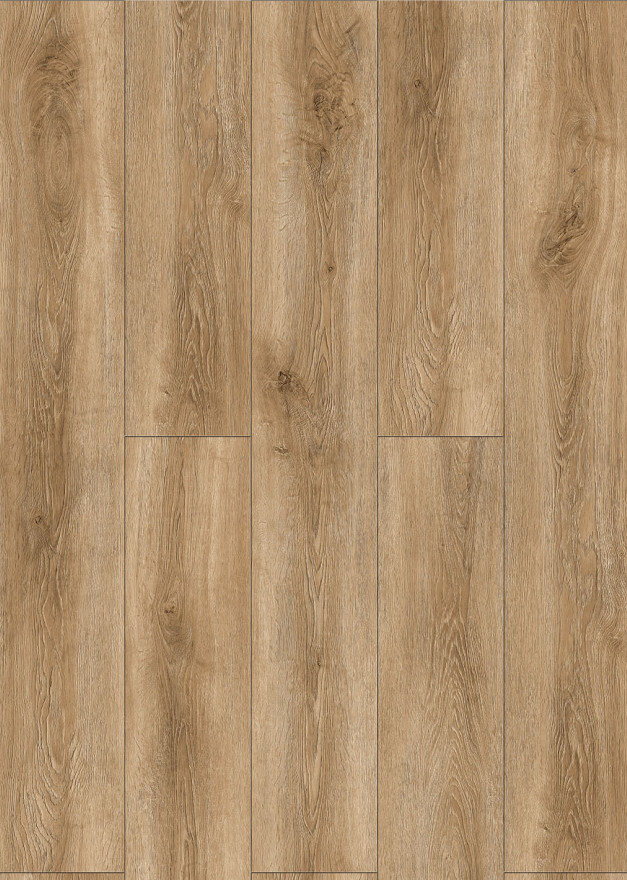 1220mm SPC Wood Flooring Long Lasting Flame Retardant Stone Plastic Composite Aoste Oak GKBM DP-W82277