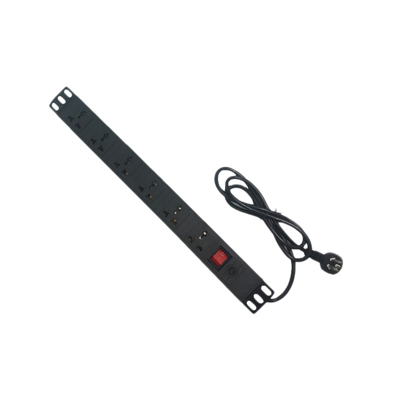 10A 220v Server Rack Power Socket , PDU Universal Socket Plastic Body With 1.8m Extension