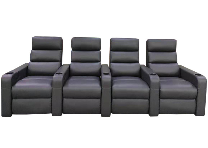 LED Light USB Electric Recliner Chair Single Seater Home Cinema Sofa Set