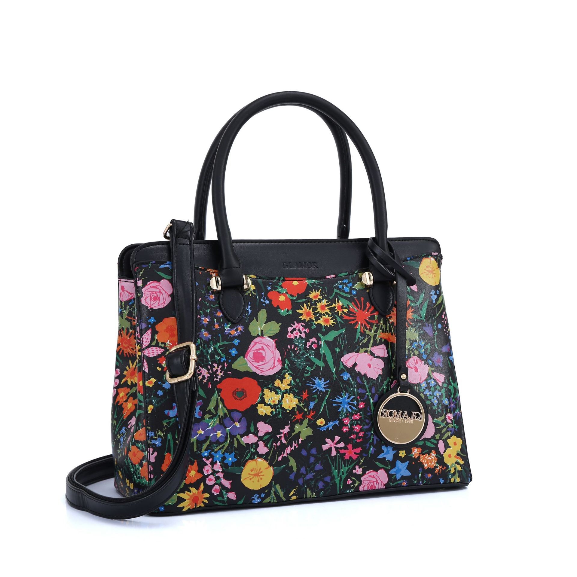 2021 new flower printing shoulder handbag manufacturers wholesale sling bag