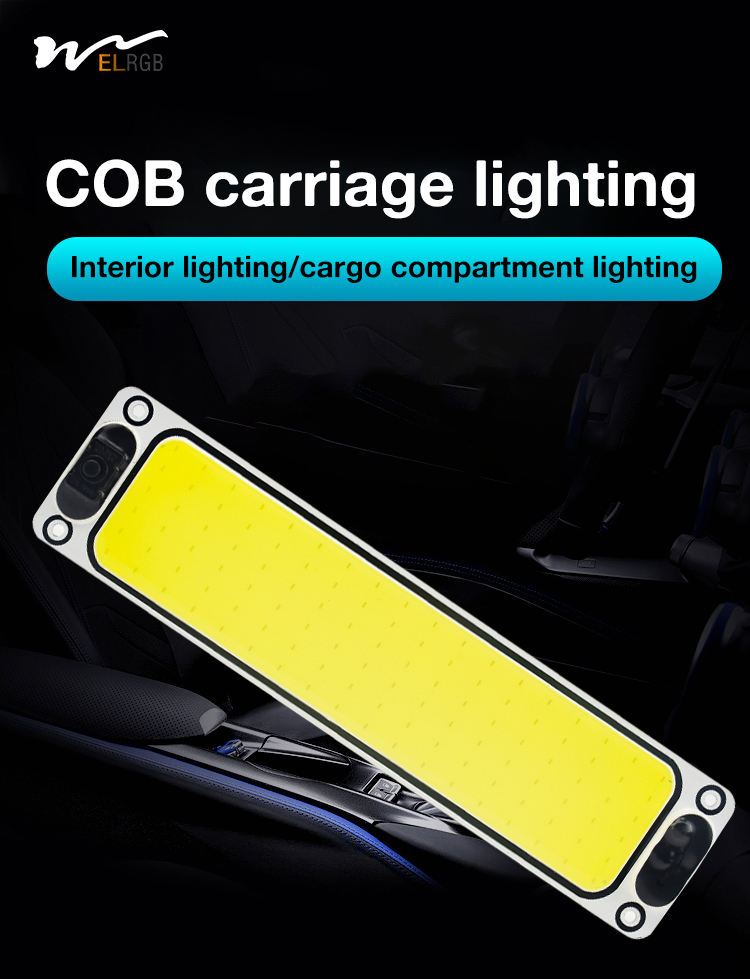 12V-85V COB Truck Head Lights Super Car Head Lamp Bright Ultra Thin